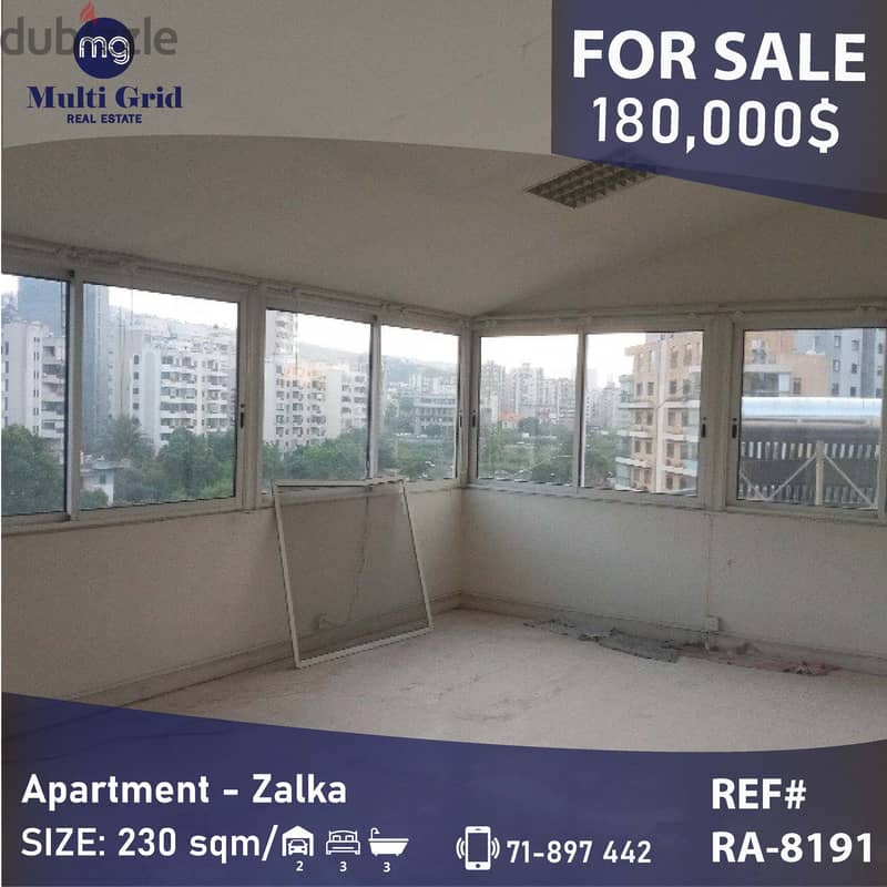 RA-8191, Apartment for Sale in Zalka, شقة للبيع في الزلقا 0