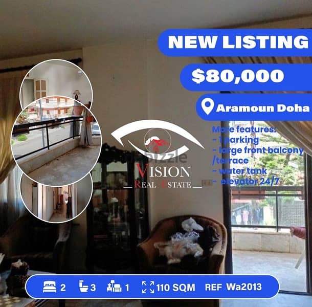 apartment for sale in aramoun 2