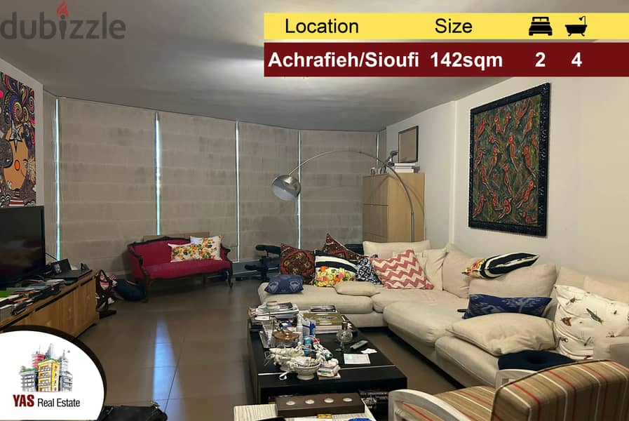 Achrafieh/Sioufi 142m2 | Prime Location | Cozy Apartment | PA | 0