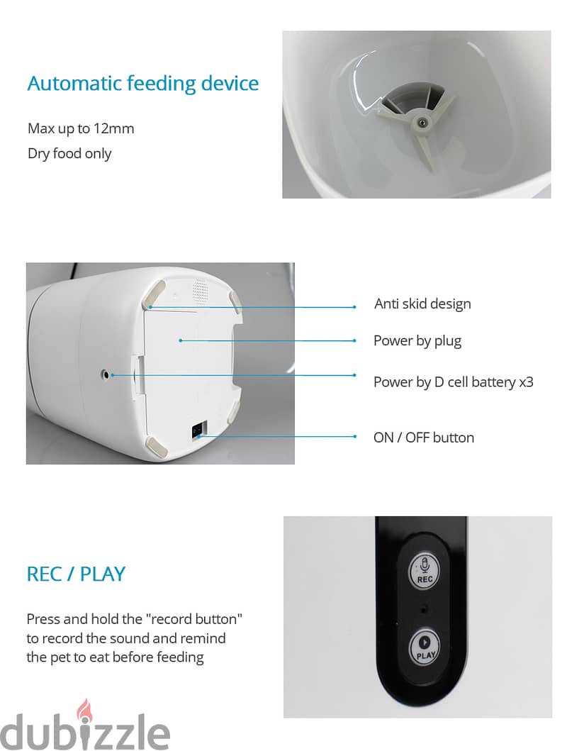 Pet Feeder with HD camera WiFi 7