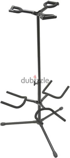 Upright Adjustable Triple Guitar Stand 0