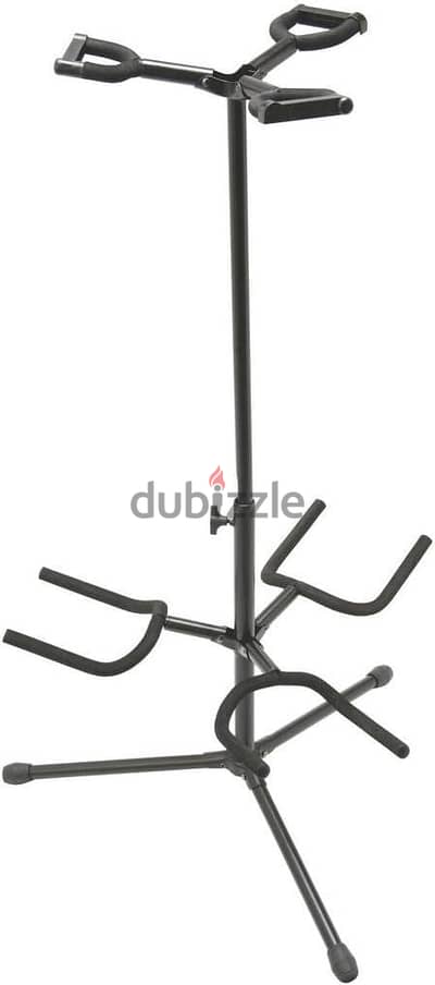 Upright Adjustable Triple Guitar Stand