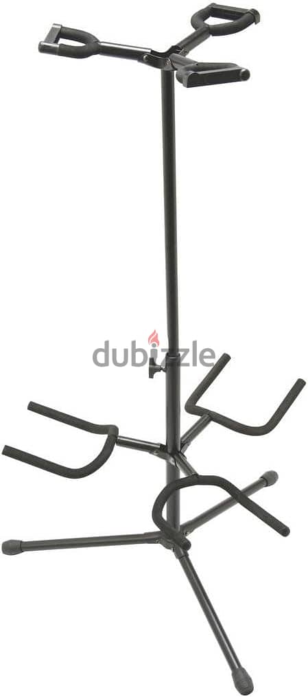 Upright Adjustable Triple Guitar Stand 0