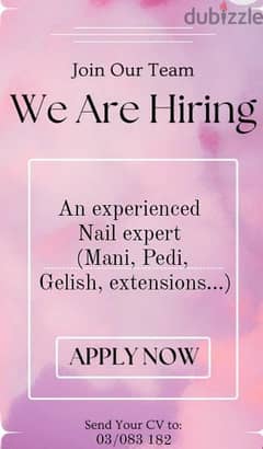 Manicurist with experience