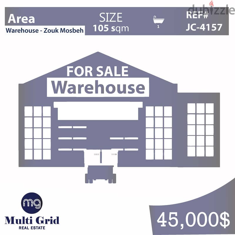 JC-4157 / Warehouse For Sale in Zouk Mosbeh, مستودع للبيع في ذوق مصبح 0