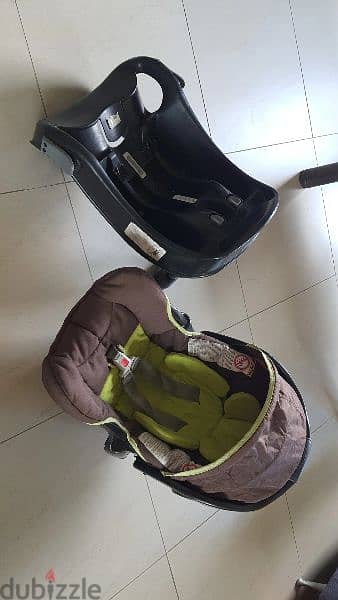 car seat , base  & stroller 1