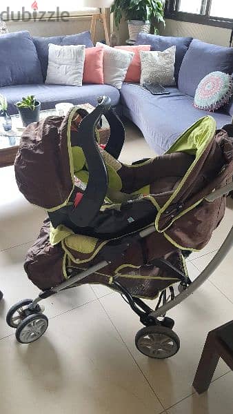 car seat , base  & stroller 4