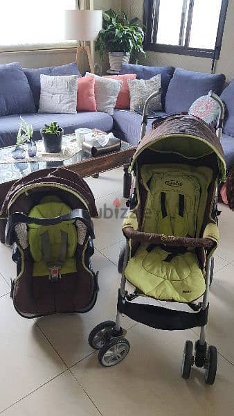 car seat , base  & stroller 5