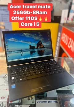 Acer Travel Mate 8-256Gb core i5 with charger for only 110$70416449