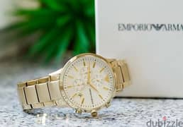 Authentic Emporio Armani Golden watch 0