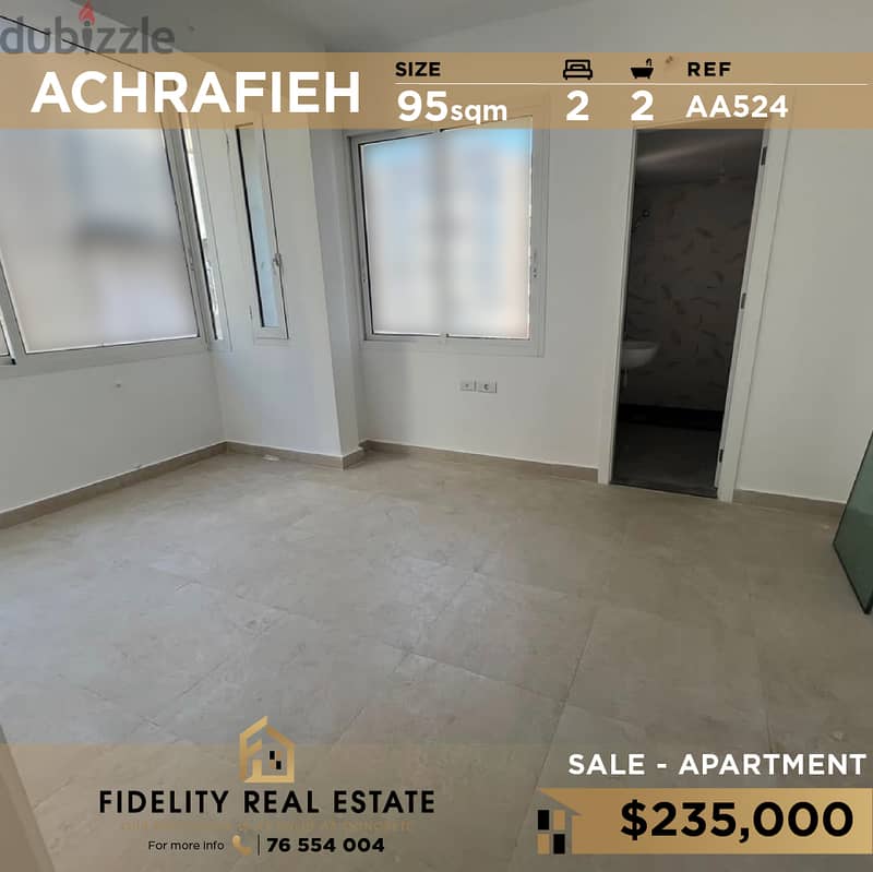 Apartment for sale in Achrafieh AA524 0