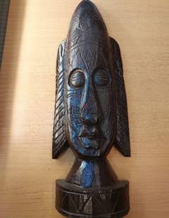 wood afican   mask stand