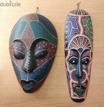 african mask mix color