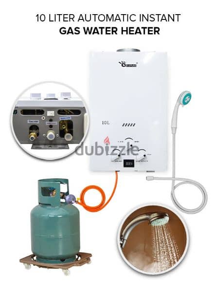 gas instant water heater 10L (chauffe eau) سخان غاز 1