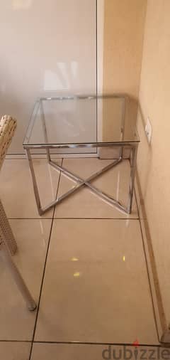 Square Stainless Steel Table for Dining / Salon Room