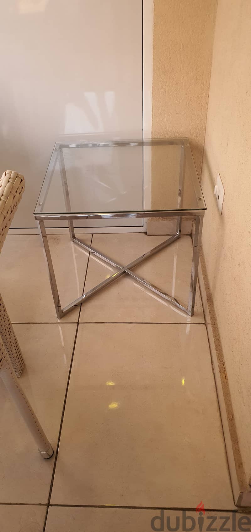 Square Stainless Steel Table for Dining / Salon Room 0