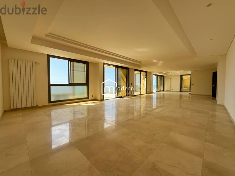 Sea view Apartment with Rooftop for Sale in Waterfront, Dbayeh 0