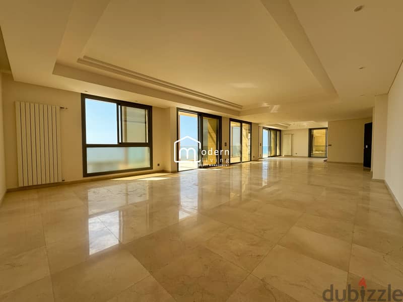 Sea view Apartment with Rooftop for Rent in Waterfront, Dbayeh 0