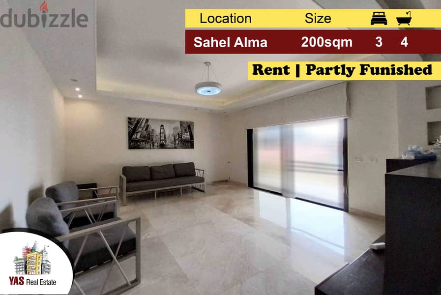 Sahel Alma 200m2 | Rent | Semi Furnished | Mint Condition | IV KS | 0