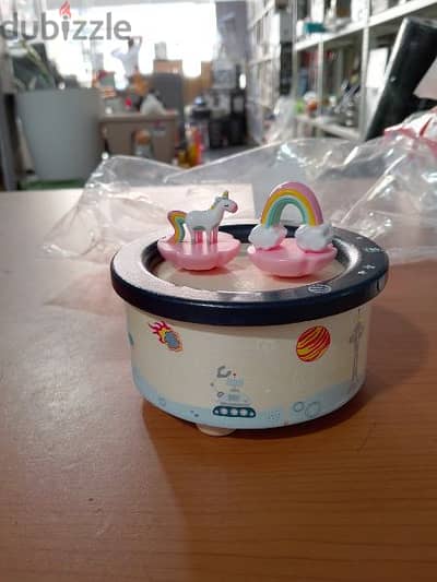 german store unicorn babies music box