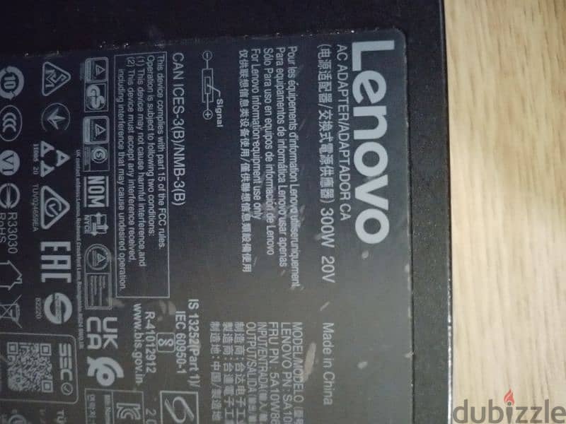 legion gaming charger 300 watt 15 amp lenovo 0