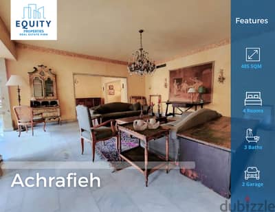 485 SQM Apartment For Sale In Achrafieh شقة للبيع في الاشرفية #JZ88724