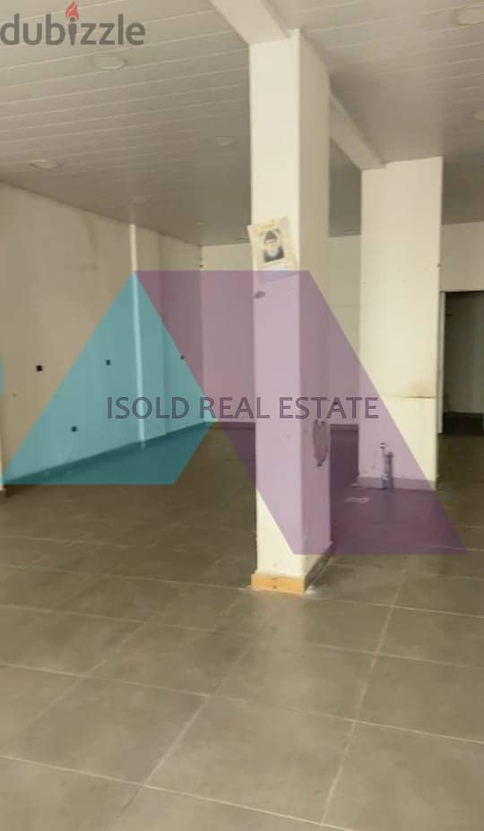 A 110 m2 ground floor store for rent in Hazmieh, Main Road 0