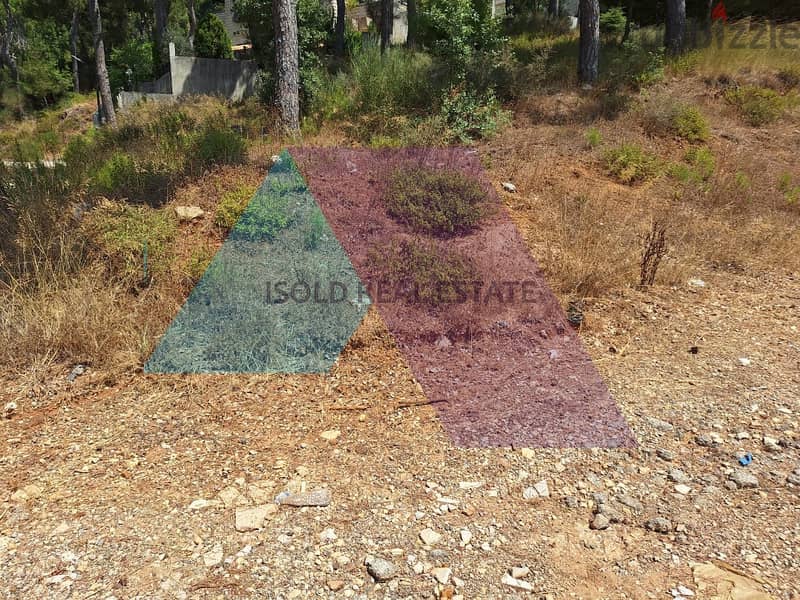 1100m2 land having an open mountain view for sale in Daher El Souwan 1