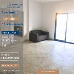 apartment for sale in Ain Remmaneh شقة للبيع في عين الرمانة