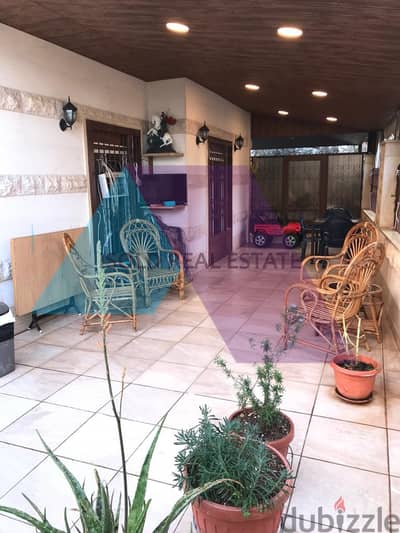 Furnished &Renovated 120 m2 apartment+60m2 terrace for sale in Louayze