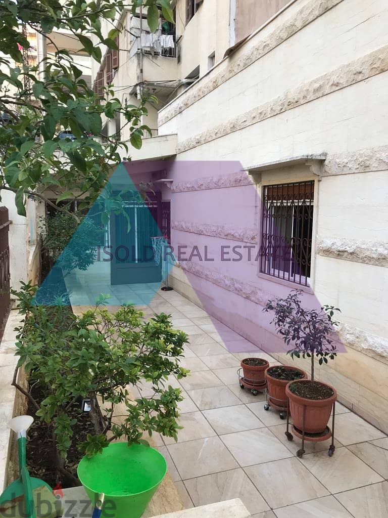 Furnished &Renovated 120 m2 apartment+60m2 terrace for sale in Louayze 2