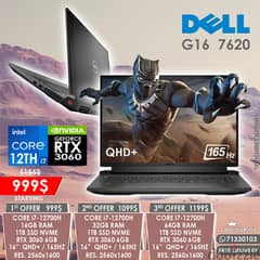 DELL G16 7620 CORE i7-12700H RTX 3060 165HZ 16" QHD+ GAMING LAPTOP