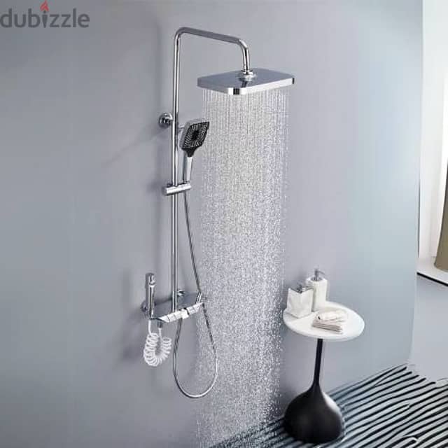 Thermostatic Shower Mixer with Digital Display & Spray Gun 1