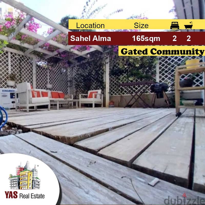 Sahel Alma 165m2 | 40m2 Terrace |Gated Community | Prime Location|AMK 0