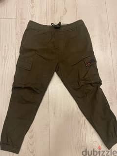 Green Zara Cargo Pants