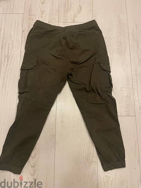 Green Zara Cargo Pants 2