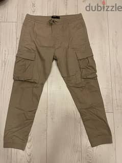 Beige Cargo Pants