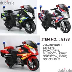 motorcycle kids police 8188 silver original and new offer 0