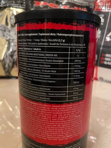 bad ass creatine 300g several 5 types  of creatine 1