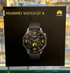 Huawei Watch GT 4 46mm black silicone strap original & new offer