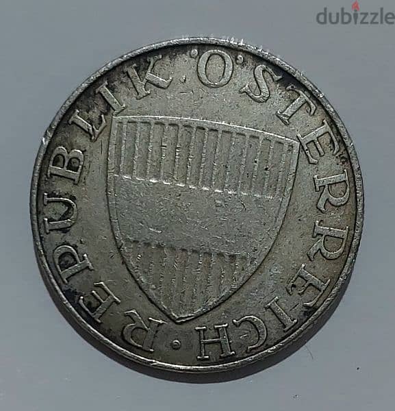 Austrian Ten Shilling silver coin year 1958 weight 7.5 gram 1