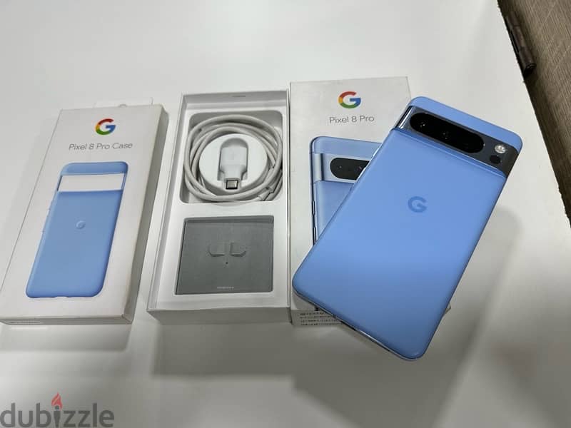 Google pixel 8 pro blue 128gb/12gb used like new 2