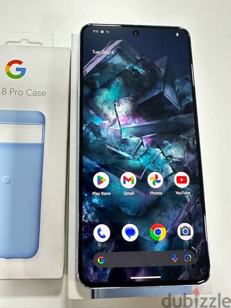 Google pixel 8 pro blue 128gb/12gb used like new 5