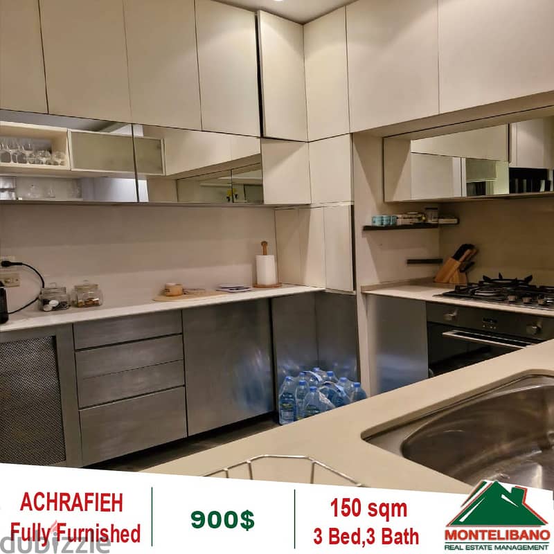 900$!! Open city View Apartment for rent in Achrafieh 5