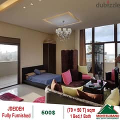 500$!! Fully furnished&Open View Apartment for rent in Jdeideh