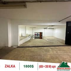 1800$!! Warehouse for rent located in Zalka 0