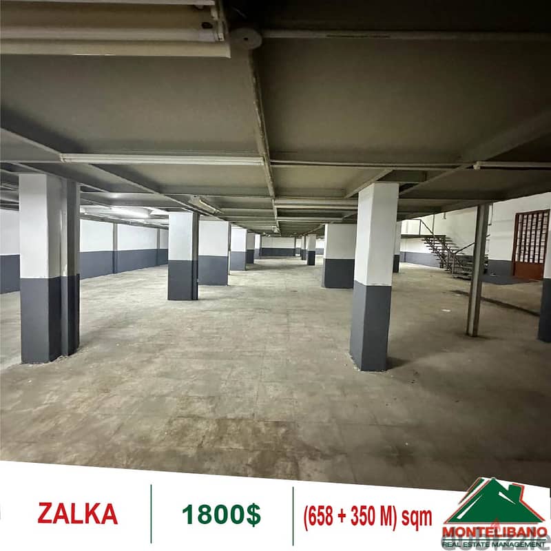 1800$!! Warehouse for rent located in Zalka 1