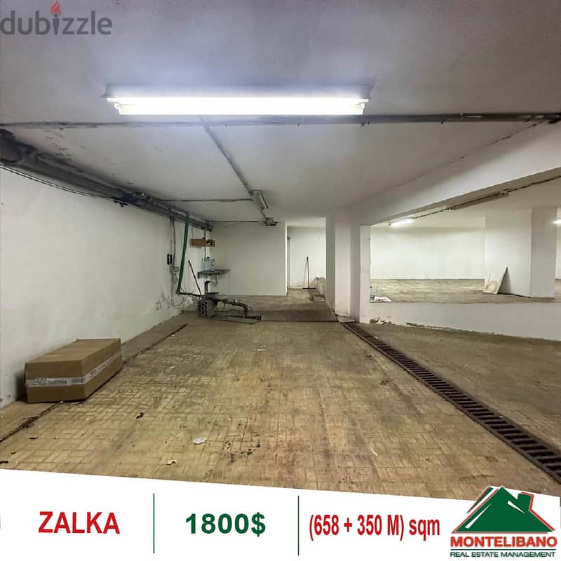 1800$!! Warehouse for rent located in Zalka 2