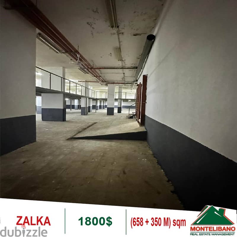 1800$!! Warehouse for rent located in Zalka 4