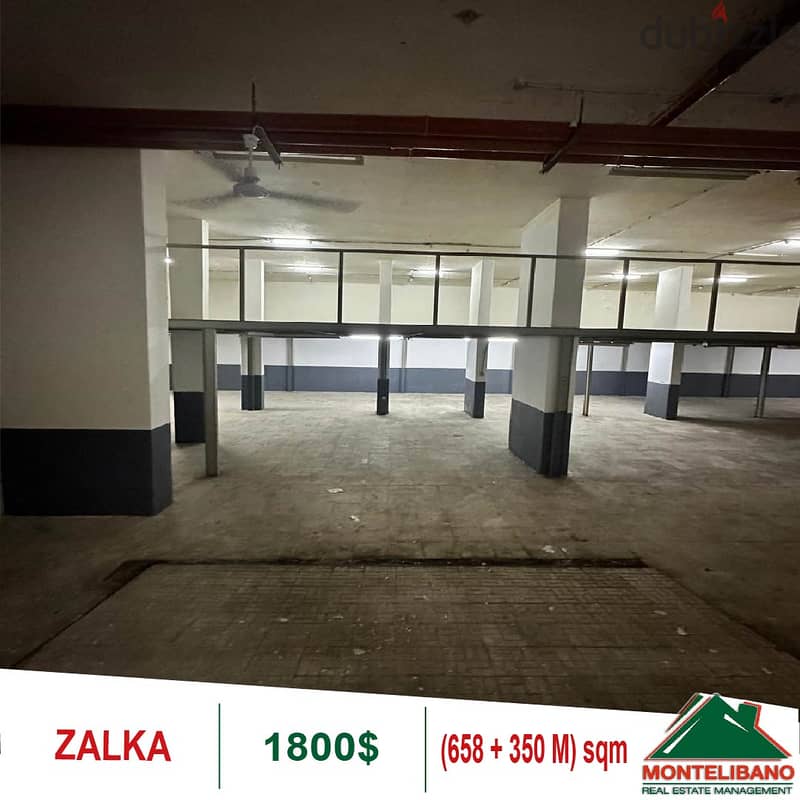 1800$!! Warehouse for rent located in Zalka 5